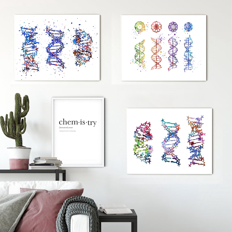 Medical Lab Pictures - Molécula de DNA impressão moderna arte