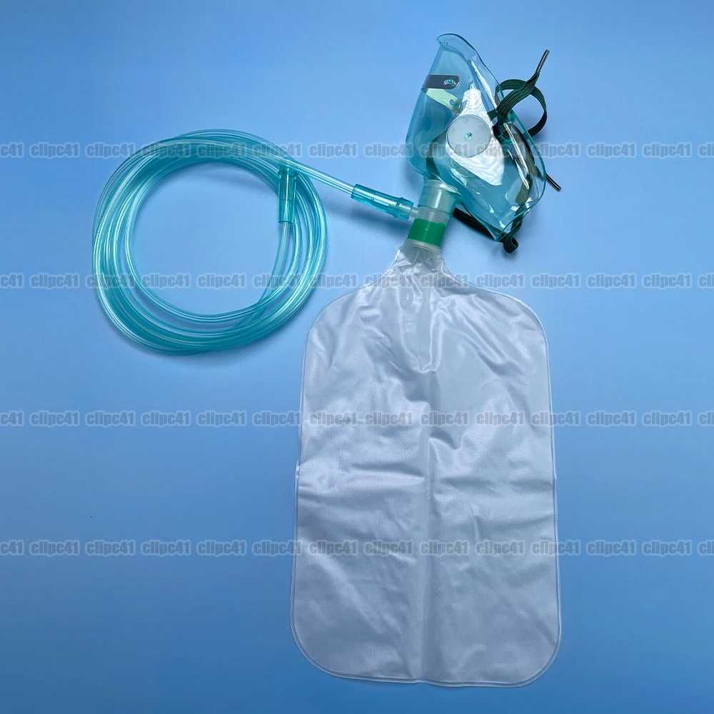 Oxygen Mask Non-Rebreather - Máscara Facial de Oxigênio de Alta