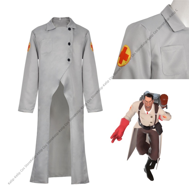 Fantasia de Cosplay TF2 Medic: - Medical Lab Games avaliação e preço