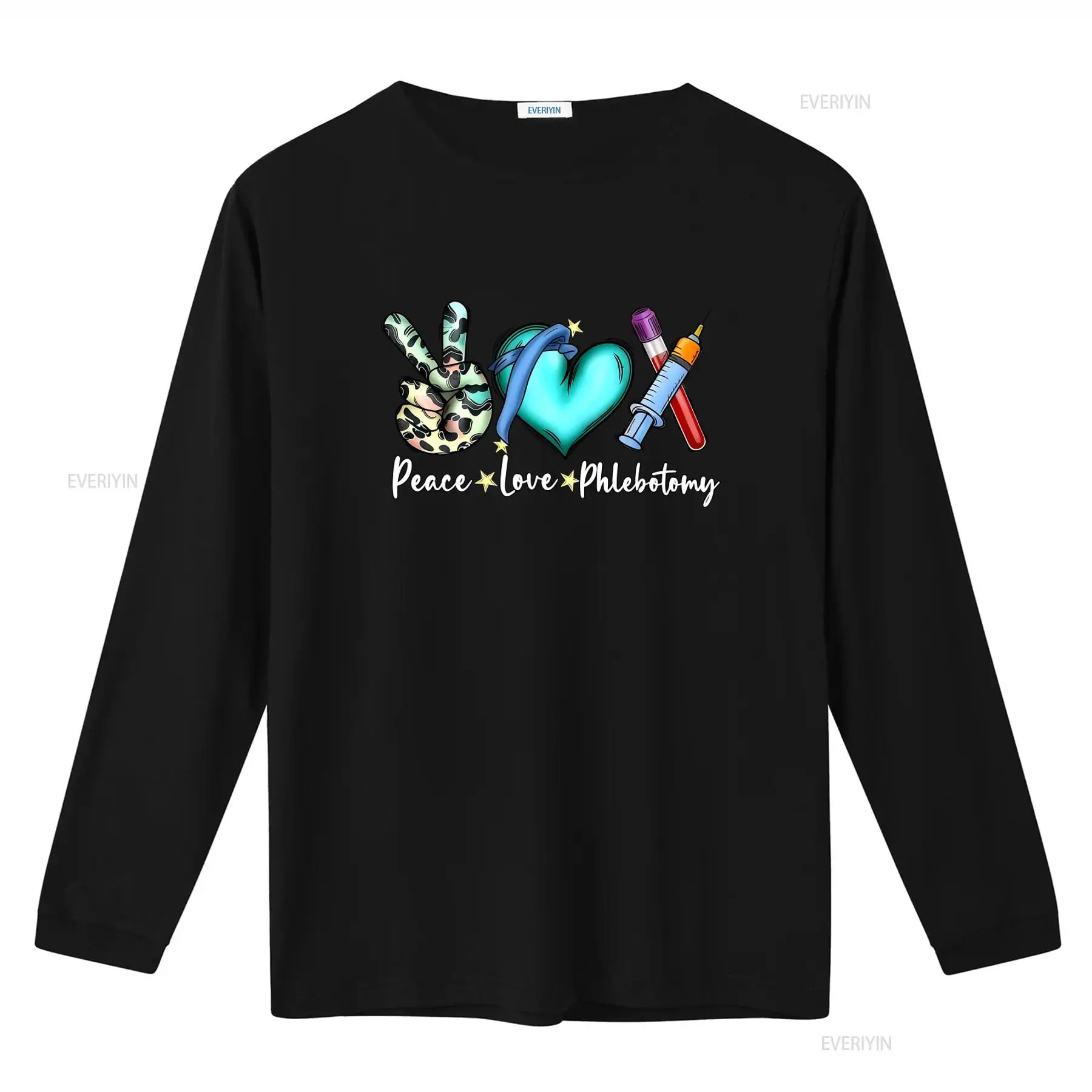Camiseta Peace Love Phlebotomy - Medical Laboratory Technologist avaliação e preço
