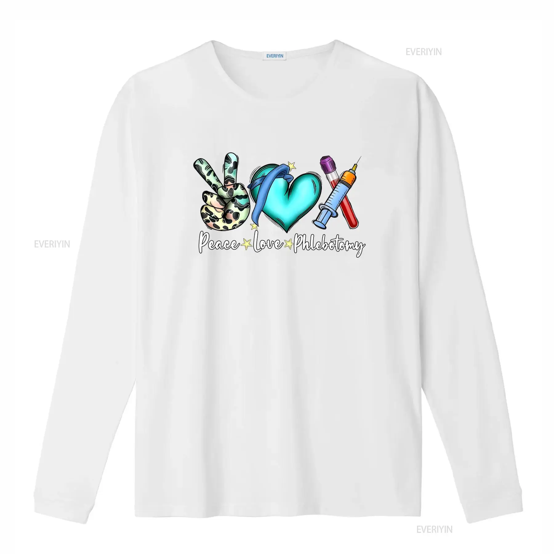 Camiseta Peace Love Phlebotomy - Medical Laboratory Technologist avaliação e preço